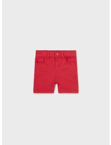 Otroške bombažne kratke hlače Mayoral rdeča barva