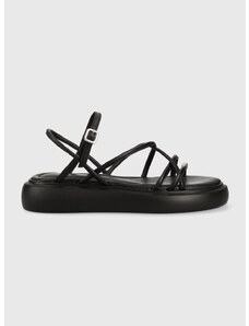 Usnjeni sandali Vagabond Shoemakers Blenda ženski, črna barva, 5519.801.20