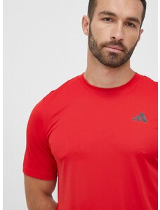 Kratka majica za vadbo adidas Performance Club rdeča barva