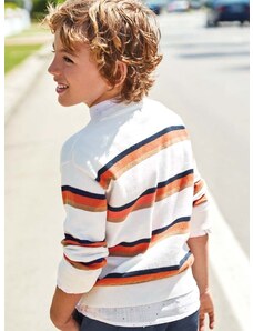 Otroški bombažen pulover Mayoral oranžna barva