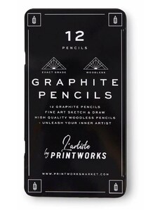 Komplet svinčnikov v etuiju Printworks Graphite 12-pack
