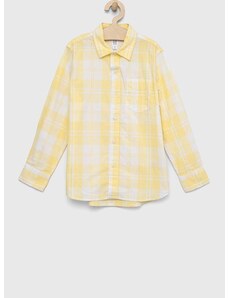 Otroška bombažna srajca GAP rumena barva