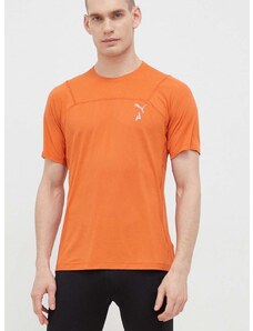 Kratka majica za tek Puma Seasons oranžna barva