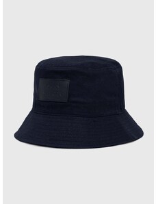 Bombažni klobuk Tommy Hilfiger mornarsko modra barva