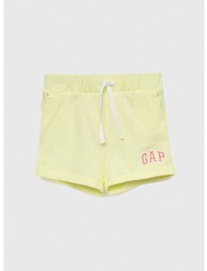 Otroške kratke hlače GAP rumena barva