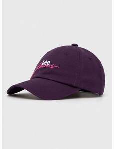 Bombažna bejzbolska kapa Lee vijolična barva