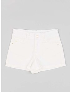 Otroške bombažne kratke hlače zippy bela barva