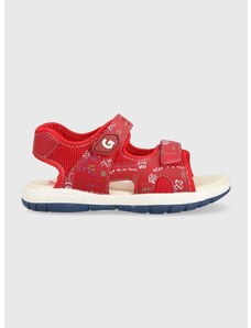 Otroški sandali Garvalin rdeča barva