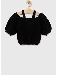 Otroški pulover Sisley črna barva