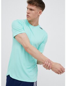 Kratka majica za vadbo adidas Performance Designed 4 Training turkizna barva