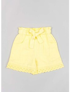 Otroške kratke hlače zippy rumena barva