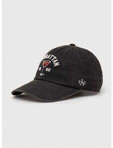 Bombažna bejzbolska kapa American Needle Manhattan črna barva