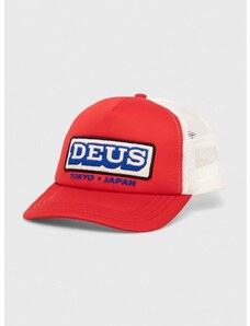 Kapa s šiltom Deus Ex Machina rdeča barva
