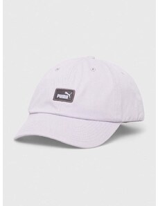 Bombažna bejzbolska kapa Puma vijolična barva