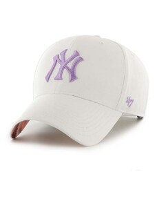 Kapa iz mešanice volne 47 brand MLB New York Yankees bela barva