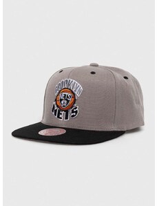 Kapa s šiltom Mitchell&Ness Brooklyn Nets siva barva