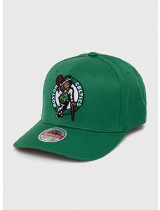 Kapa iz mešanice volne Mitchell&Ness Boson Celtics zelena barva