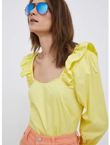 Majica PS Paul Smith ženska, rumena barva