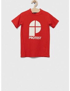 Otroška kratka majica Protest PRTBERENT JR rdeča barva