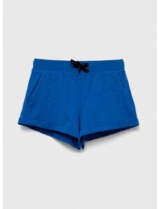 Otroške bombažne kratke hlače Sisley mornarsko modra barva