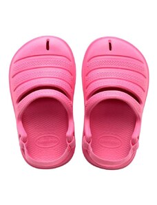 Otroški sandali Havaianas CLOG roza barva