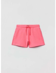 Otroške bombažne kratke hlače OVS roza barva