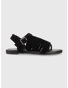 Otroški sandali Sisley črna barva