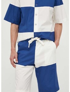 Bombažne kratke hlače United Colors of Benetton mornarsko modra barva