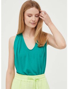 Top United Colors of Benetton ženski, zelena barva