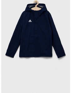 Otroška jakna adidas Performance ENT22 AW JKTY mornarsko modra barva