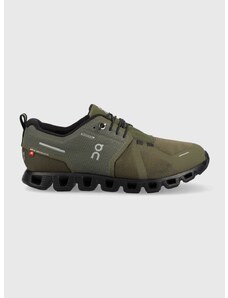 Tekaški čevlji On-running Cloud Waterproof zelena barva, 599884