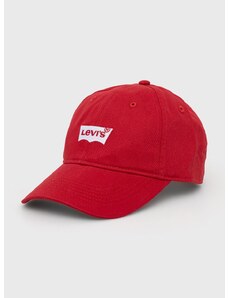Otroška kapa Levi's rdeča barva