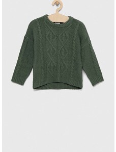 Otroški pulover Abercrombie & Fitch zelena barva