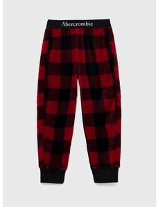 Otroške pižama hlače Abercrombie & Fitch rdeča barva