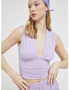 Majica Abercrombie & Fitch ženska, vijolična barva