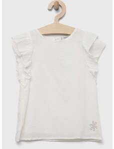 Otroška bombažna majica Birba&Trybeyond bela barva