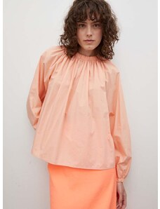 Bombažna majica Drykorn ženska, oranžna barva