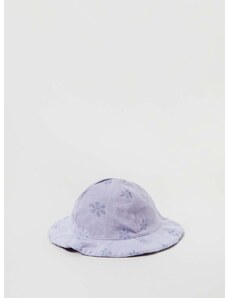 Otroški bombažni klobuk OVS vijolična barva