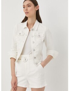 Jeans jakna Morgan ženska, bela barva,