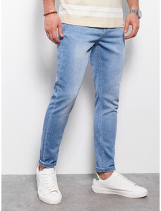 Ombre Clothing Moške hlače iz džinsa Elird svetlo modrá V4 OM-PADP - 0101