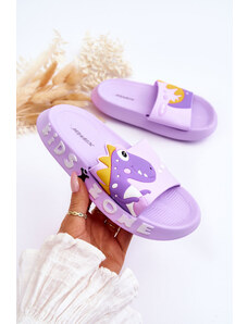 Kesi Children's foam slippers Dinosaur purple Dario