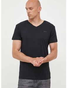 Kratka majica Gant 2-pack moški, črna barva