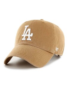 Bombažna bejzbolska kapa 47 brand MLB Los Angeles Dodgers bež barva