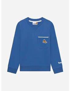 Otroški pulover Timberland Sweatshirt mornarsko modra barva