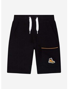 Otroške kratke hlače Timberland Bermuda Shorts črna barva