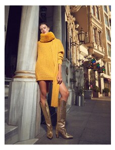 Koton Melis Ağazat X - Mini obleka puloverja Turtleneck