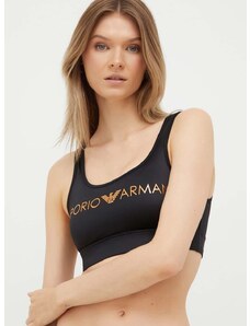 Športni modrček Emporio Armani Underwear črna barva