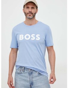 Boss Orange Bombažna kratka majica BOSS CASUAL moška