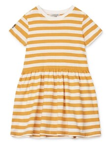 Otroška obleka Liewood rumena barva