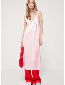 Obleka Stine Goya roza barva